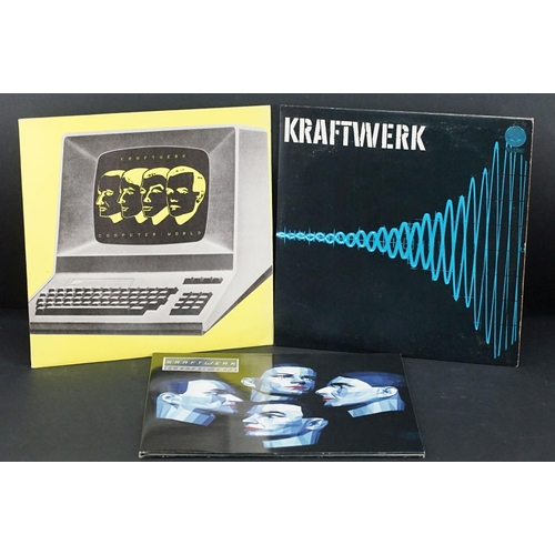 7 - Vinyl - 3 Kraftwerk albums to include: Kraftwerk (Vertigo – 6641 077, UK 1973 double album, gatefold... 