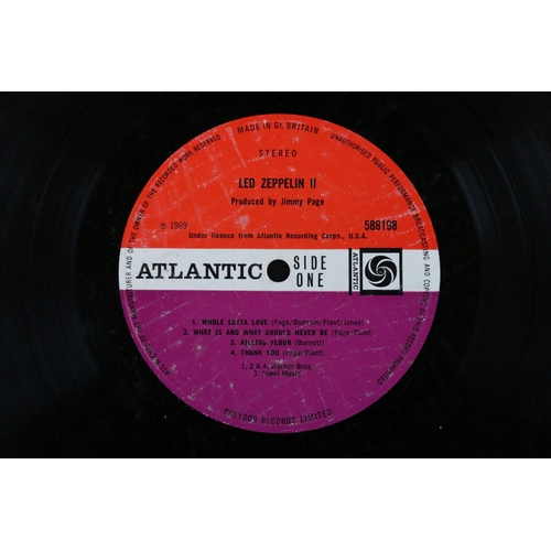 80 - Vinyl - 2 Led Zeppelin LPs to include II (588198, plum Atlantic labels, Killing Floor credit) Vg, II... 