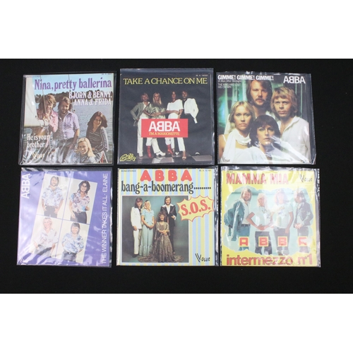 273 - Vinyl - 15 French ABBA 7” single releases spanning their carrer. Condition at least VG overall