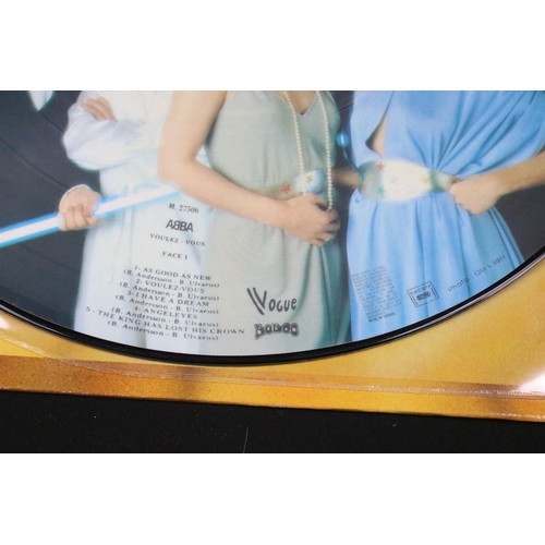 64 - Vinyl - ABBA – Voulez-Vous picture disc LP on Vogue – M. 27506, original French 1979 pressing. VG+ /... 