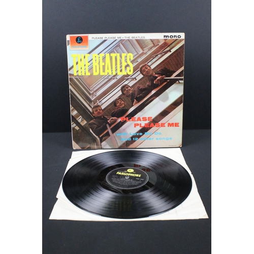 74 - Vinyl - 6 The Beatles albums to include: Please Please Me (Parlophone - PMC 1202, Yellow Parlophone ... 