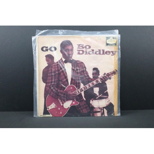 77 - Vinyl - 2 Rock ’N’ Roll albums to include: Bo Diddley – Go Bo Diddley (London Records – HA-M 2230, o... 