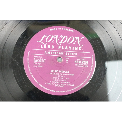 77 - Vinyl - 2 Rock ’N’ Roll albums to include: Bo Diddley – Go Bo Diddley (London Records – HA-M 2230, o... 