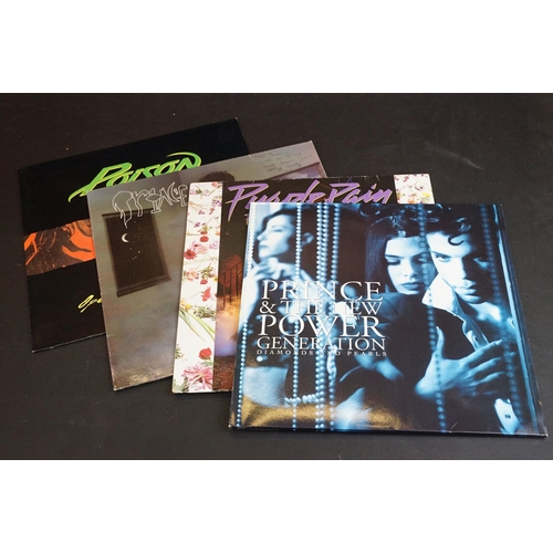 364 - Vinyl - Rock & Pop LPs to include Prince x 3, Led Zeppelin, Poison, ZZ Top, Madness x 2, Marillion, ... 