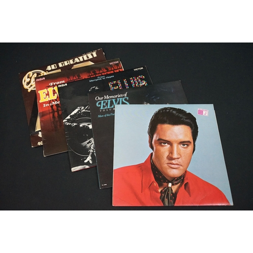 383 - Vinyl - 60 Elvis Presley LPs and 2 box sets to include foreign pressings, coloured vinyl and private... 