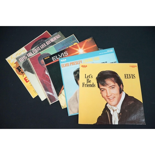 383 - Vinyl - 60 Elvis Presley LPs and 2 box sets to include foreign pressings, coloured vinyl and private... 