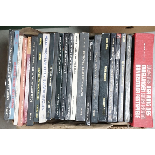 389 - Vinyl - Over 125 classical box sets including many stereo and sealed examples. At least Vg+ overall