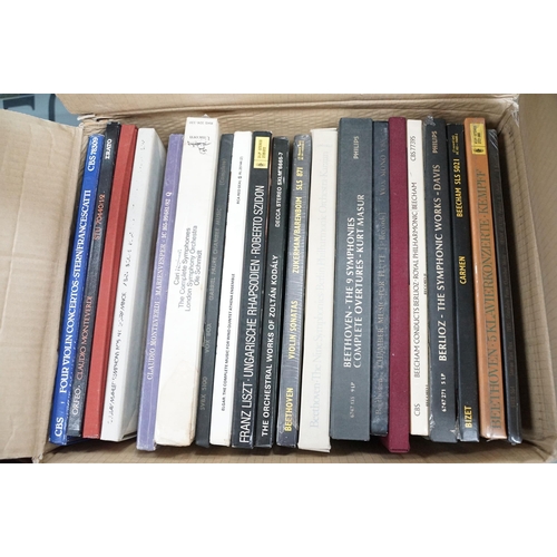 389 - Vinyl - Over 125 classical box sets including many stereo and sealed examples. At least Vg+ overall