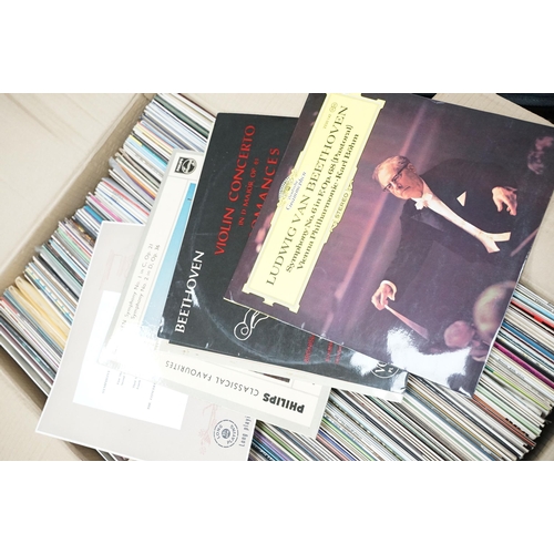 390 - Vinyl - Over 300 Classical LPs including stereo examples. At least Vg+, along with approx 50 pop/roc... 