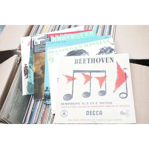 390 - Vinyl - Over 300 Classical LPs including stereo examples. At least Vg+, along with approx 50 pop/roc... 