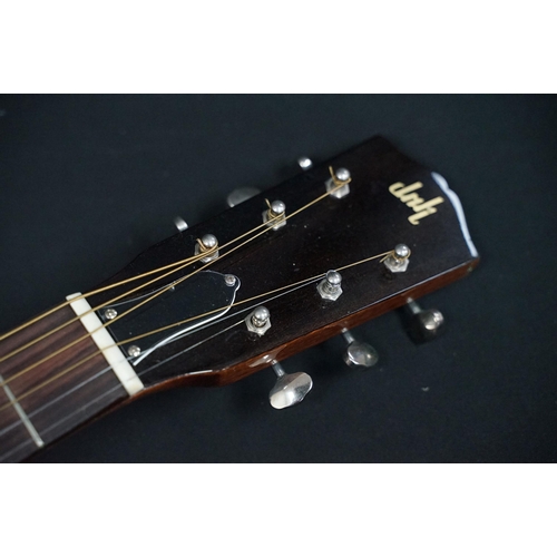 396 - Guitar - A custom built acoustic guitar built at the Dave King workshop in 2015. With hard case.