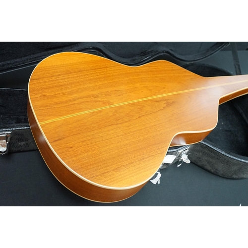 398 - Guitar - Anderwood AW-0MM acoustic lap guitar with hard case. Serial 000487