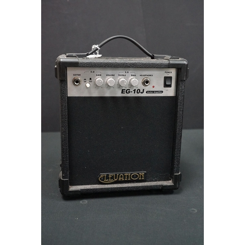 404 - Guitar Amps - 4 electric guitar practice amps to include a Marshall 5005 Lead 12, Fender Frontman 15... 