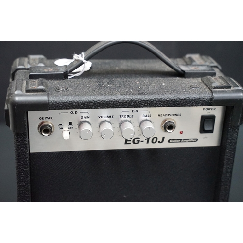 404 - Guitar Amps - 4 electric guitar practice amps to include a Marshall 5005 Lead 12, Fender Frontman 15... 