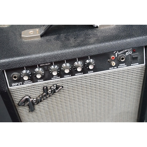 404 - Guitar Amps - 4 electric guitar practice amps to include a Marshall 5005 Lead 12, Fender Frontman 15... 