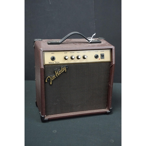 404 - Guitar Amps - 4 electric guitar practice amps to include a Marshall 5005 Lead 12, Fender Frontman 15... 