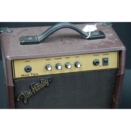 404 - Guitar Amps - 4 electric guitar practice amps to include a Marshall 5005 Lead 12, Fender Frontman 15... 