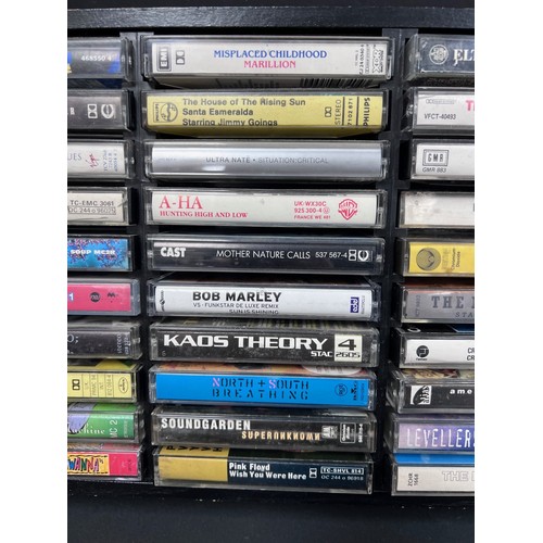 405 - Cassettes - 60 rock & Pop cassettes to include Oasis x 3, Pink Floyd, Soundgarden, High Tide, Bob Ma... 