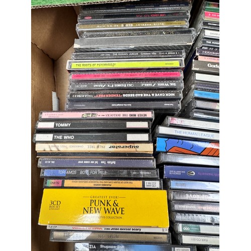 412 - CDs - Approx 90 Rock & Pop CD's spanning the decades to include Sex Pistols, The Human League, Nick ... 