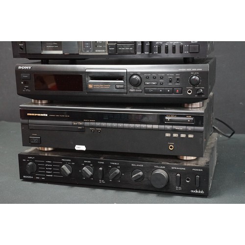 422 - Hi-Fi - 6 Audio separates to include a Nakamichi BX-2 cassette deck, audiolab8000A, Marantz CD50, So... 