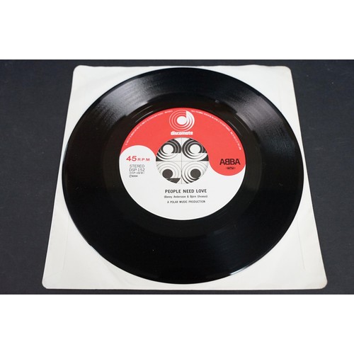 267 - Vinyl - ABBA – Mamma Mia / People Need Love 7” single on Discomate – DSP-152, 1980 issue. EX / EX+