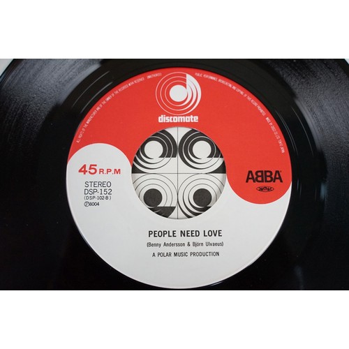 267 - Vinyl - ABBA – Mamma Mia / People Need Love 7” single on Discomate – DSP-152, 1980 issue. EX / EX+