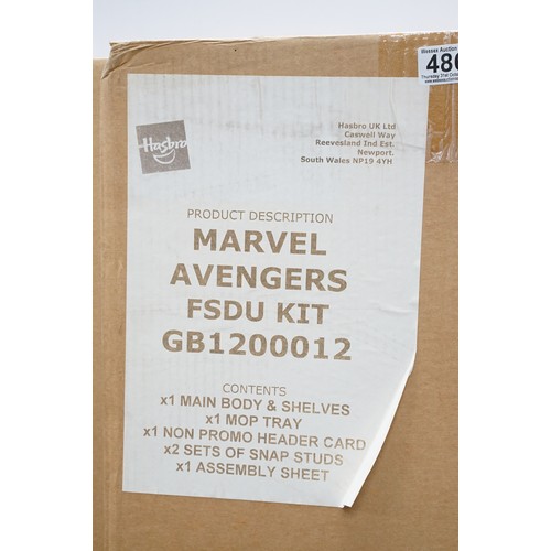 255A - Shop Display - Two large boxed Hasbro Avengers cardboard trade display kits (boxes 56