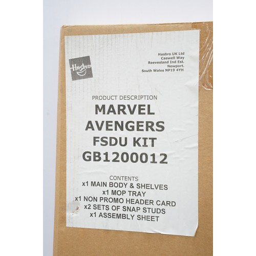 255A - Shop Display - Two large boxed Hasbro Avengers cardboard trade display kits (boxes 56