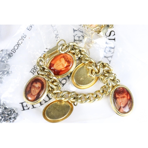 234 - A small collection of vintage Elvis Presley related costume jewellery.