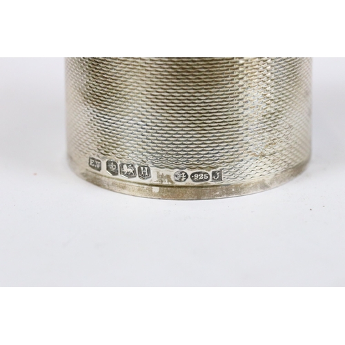 269 - A fully hallmarked sterling silver napkin ring within original fitted display case, assay marked for... 