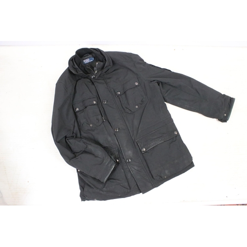 423 - Collection of  coats and jackets to include men's Polo by Ralph Lauren padded winter coat size Large... 