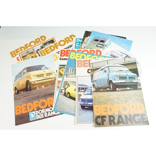 427 - Collection of vintage car advertising brochures and magazines to include Bedford, Austin Morris, Dod... 