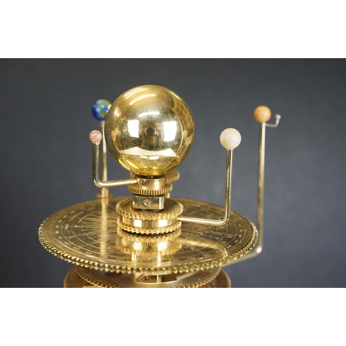 428 - Build a model solar system, precision engineered orrery, with folder files, magazines, tools and fin... 