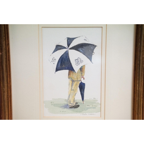 510 - Susan Keeble (20th century) two: Belt and Braces, watercolour, signed in pencil lower right, titled ... 