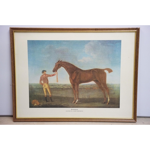 523 - After Liberio Prosperi, ' Lib ' (Italian 1854 - 1928), The Winning Post, colour print, 42 x 60cm tog... 