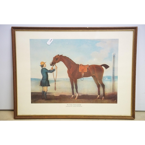 523 - After Liberio Prosperi, ' Lib ' (Italian 1854 - 1928), The Winning Post, colour print, 42 x 60cm tog... 