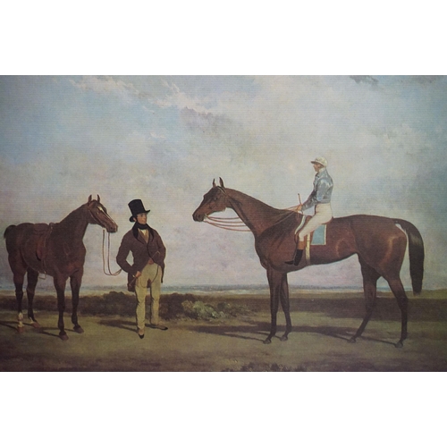 523 - After Liberio Prosperi, ' Lib ' (Italian 1854 - 1928), The Winning Post, colour print, 42 x 60cm tog... 