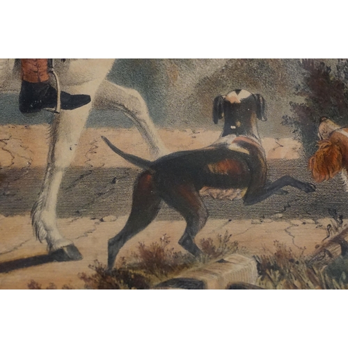 525 - After J W Giles, The Gamekeeper's Return, coloured print, 35 x 40cm,  framed and glazed