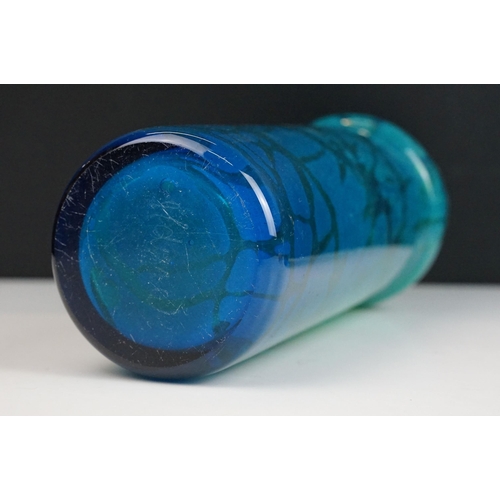 59 - Collection of glass to include an Mdina studio glass vase, H 23.5cm and paperweight together with tw... 