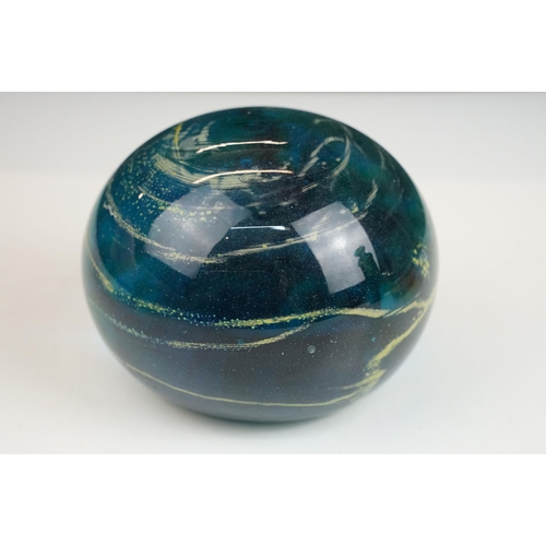 59 - Collection of glass to include an Mdina studio glass vase, H 23.5cm and paperweight together with tw... 