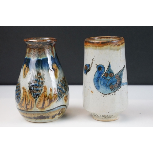 80 - Mixed selection of ceramics and glass to include Chinese dragon hexagonal vase with character markin... 