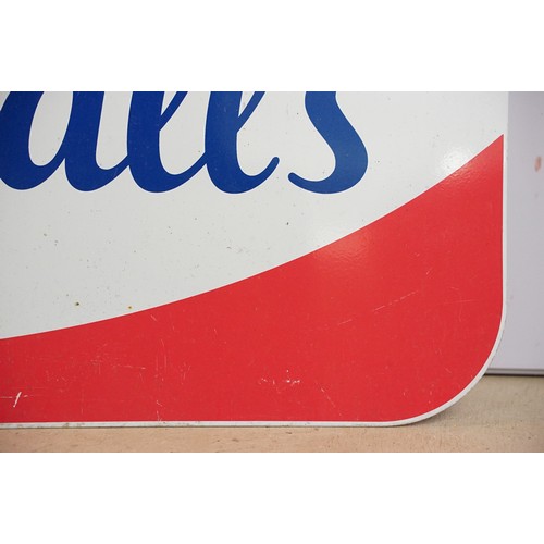 123A - Walls ice cream vintage advertising sign, H 70cm W 50 cm