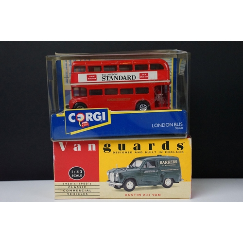 383 - Vanguards Austin A35 van in box together with a Corgi London Bus, a group of 1960s ladybird books (1... 