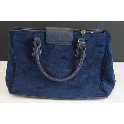 435 - Selection of three Radley bags and purses along with a Hidesign handbag, House of Tweed blue suedett... 