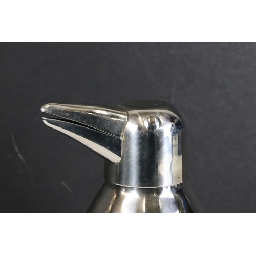 283 - Silver plated penguin cocktail shaker