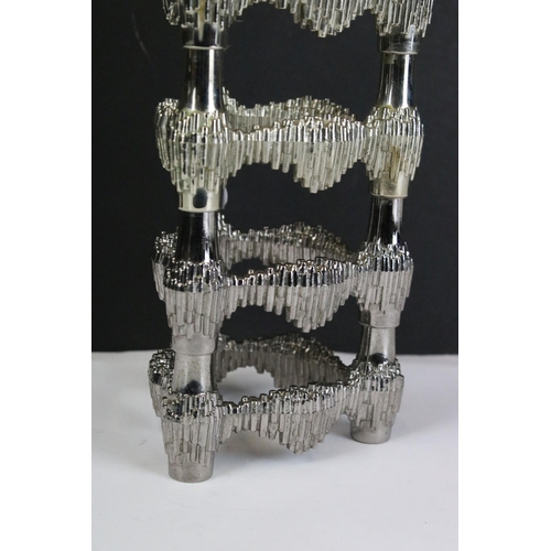 216 - A Vintage Quist of Germany five section chromed candle holder C1960's. (approx 26cm high, although a... 