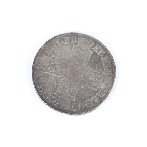 219 - Queen Anne silver half crown, Edinburgh Mint, 1708