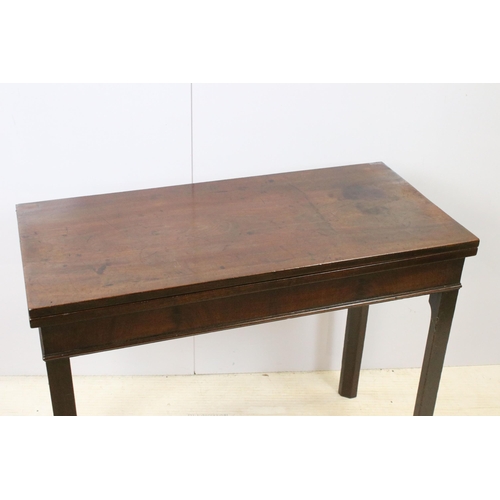 619 - Mahogany extendable hinge top dining table, H 73cm, W 92cm, D 44cm (not extended)