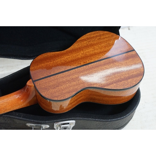 443 - Kala ukulele in case with tuner together with a Herald model HL44 acoustic guitar