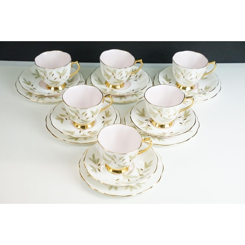 83A - Royal Albert 'Braemar' tea service set to include six cups and saucers, six side plates, milk jug, s... 